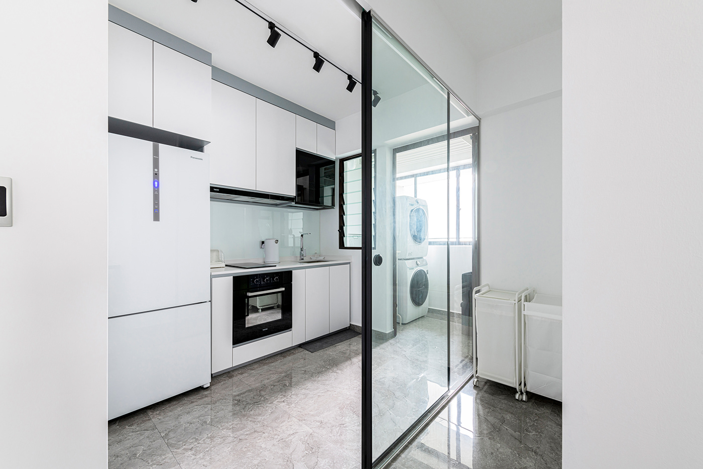 Interior design Photography  singapore home renovation lifestyle minimalist black & white hdb