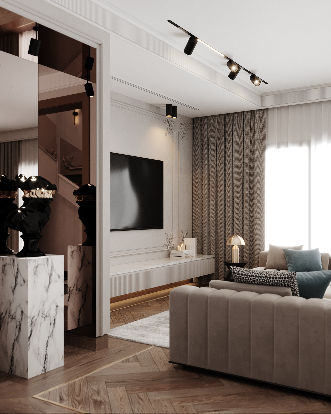 3ds max abstract archviz CGI contemporary corona interior design  modern Render visualization