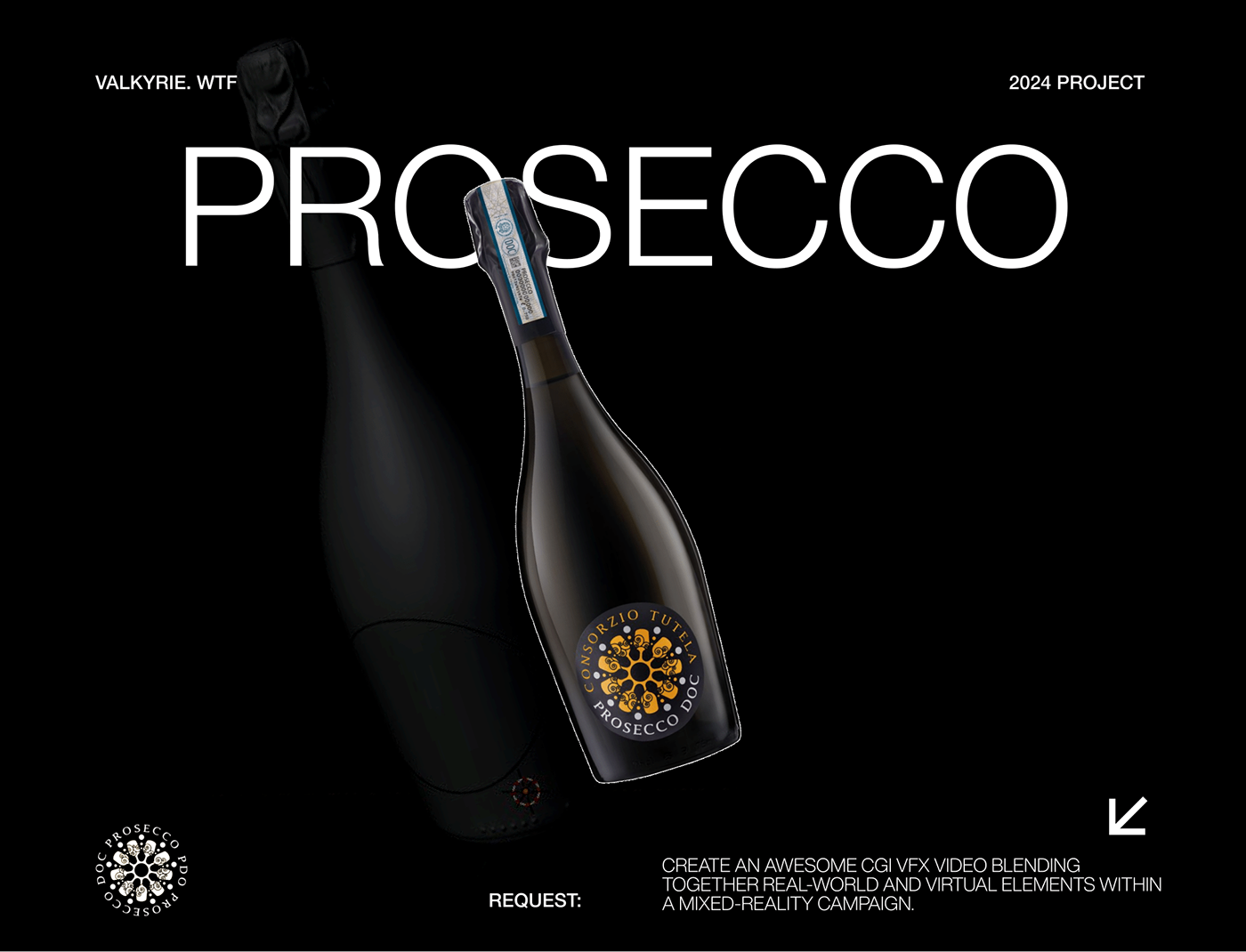 CGI reels vfx Prosecco 3d animation product animation promo video reel 3d modeling animation 