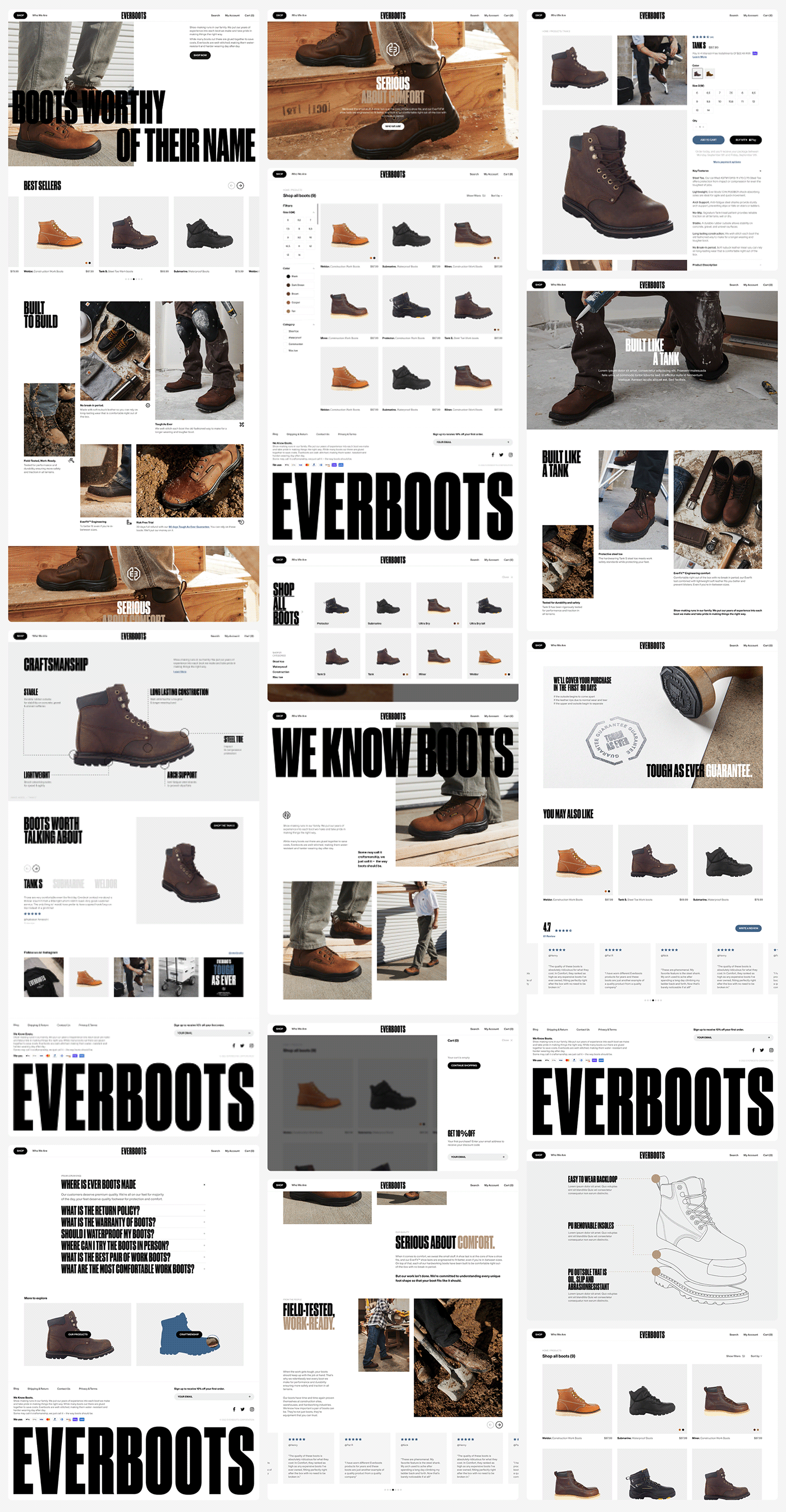 boots shoes Fashion  workwear industrial Outdoor Menswear branding  brand identity Ecommerce