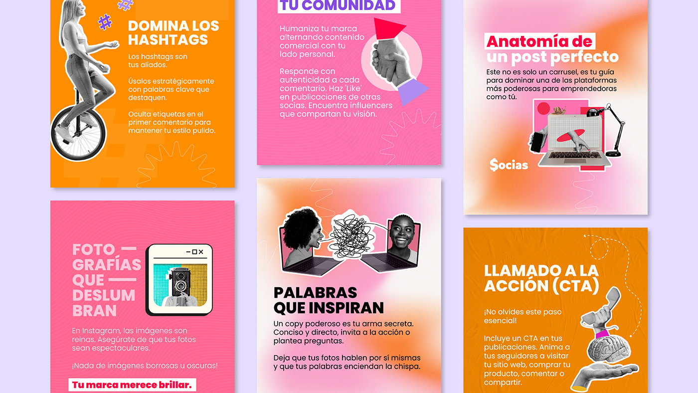 design Social media post Graphic Designer visual identity Mujeres women digital vector brand identity арт