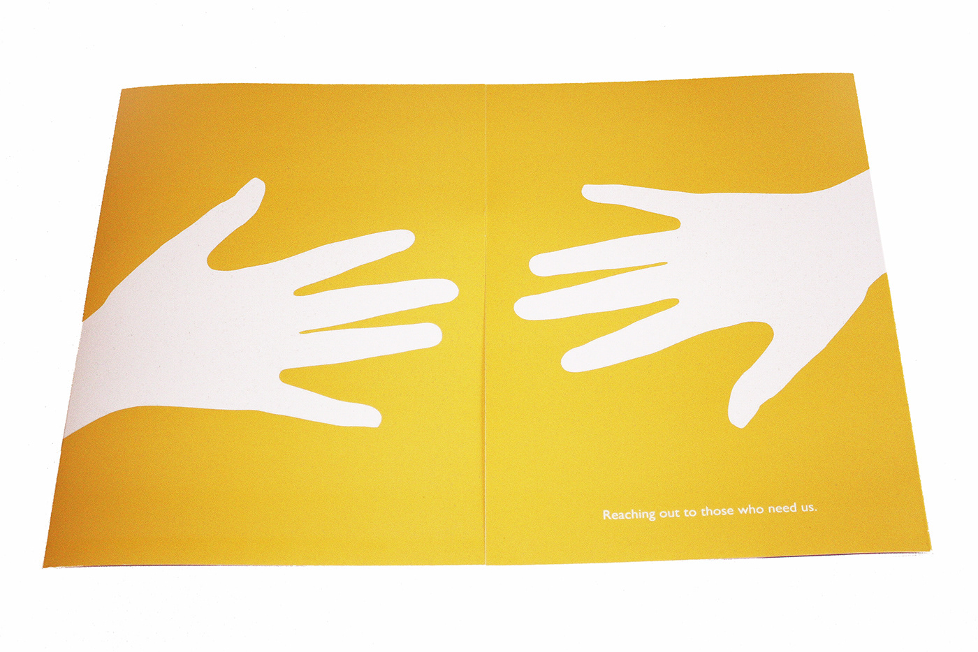 charity homeless manchester hands hope yellow logo mailer
