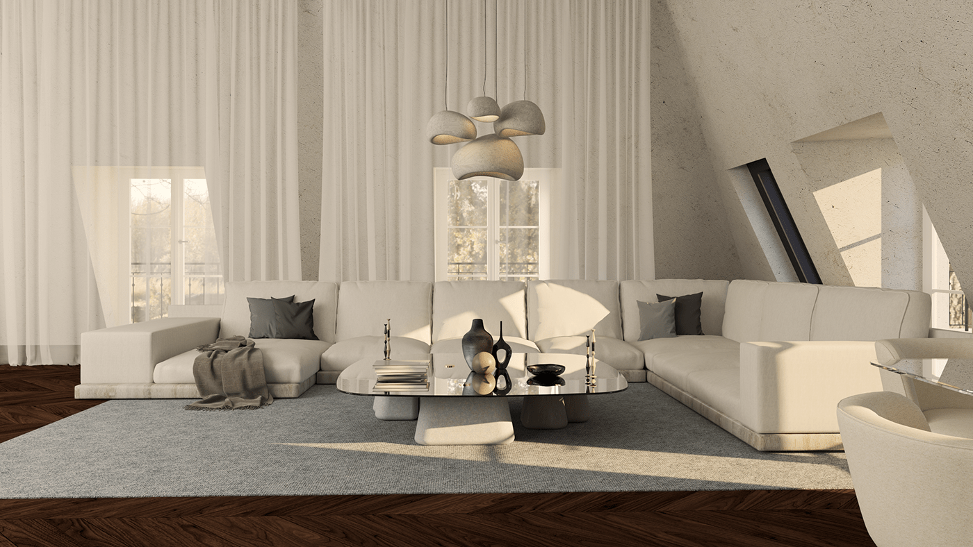 interior design  design architecture visualization Render living room minimalist CGI archviz 3D