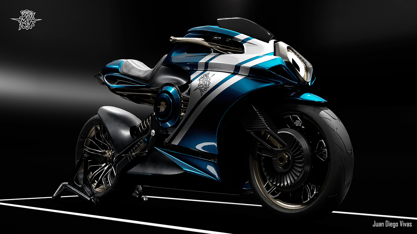 3D Bike motorcycle mvagusta blender cardesign Supersport
