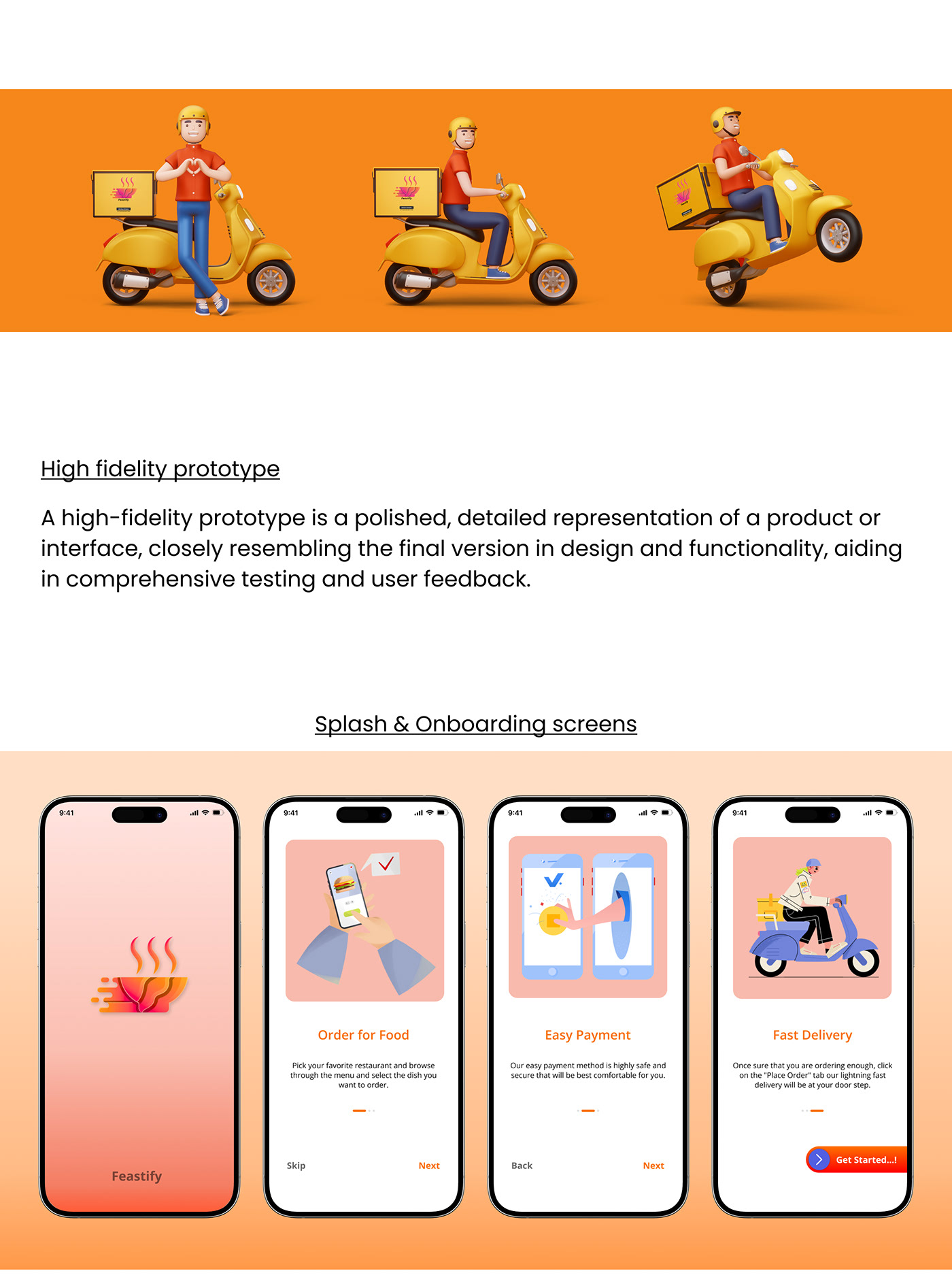 ux UI/UX Figma UI food delivery app miro user experience Mobile app user interface app design