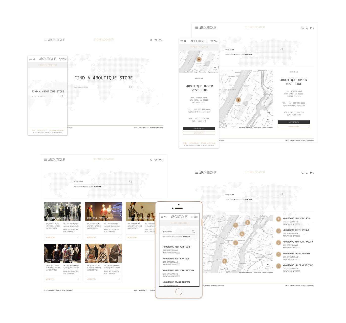 UI ux Ecommerce shop Responsive Website clean elegant sketch photoshop Interface Web mobile tablet interaction