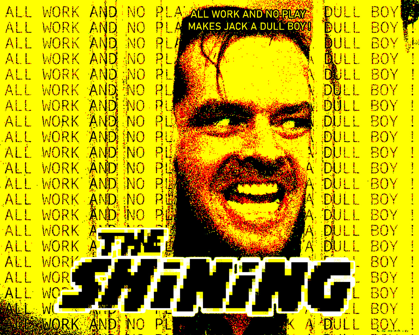 poster Poster Design Digital Art  artwork movie poster Film   theshining movie Stanley Kubrick