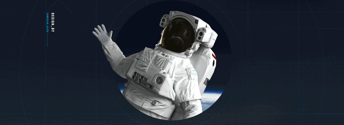 Space  astronaut dubai UAE emirates animation  cinema 4d futuristic sci-fi after effects
