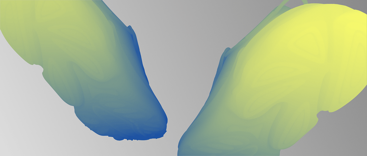 3D color depth gradient
