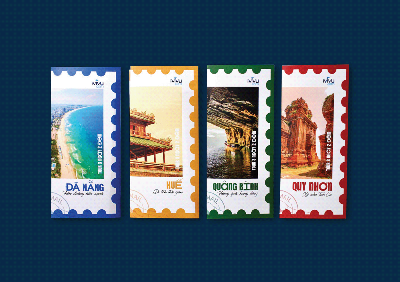 brochure Travel graphic design  Advertising  vietnam iVIVU