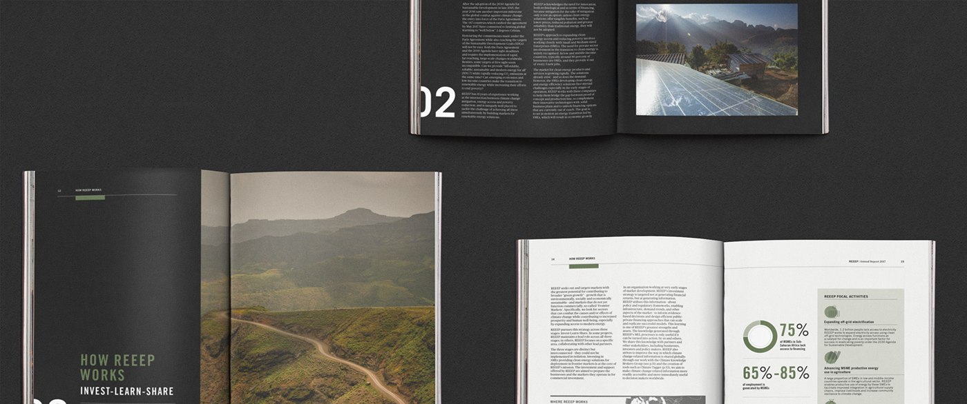 energy renewable environmental magazine annual report brochure Developing Countries climate data visualisation iconography