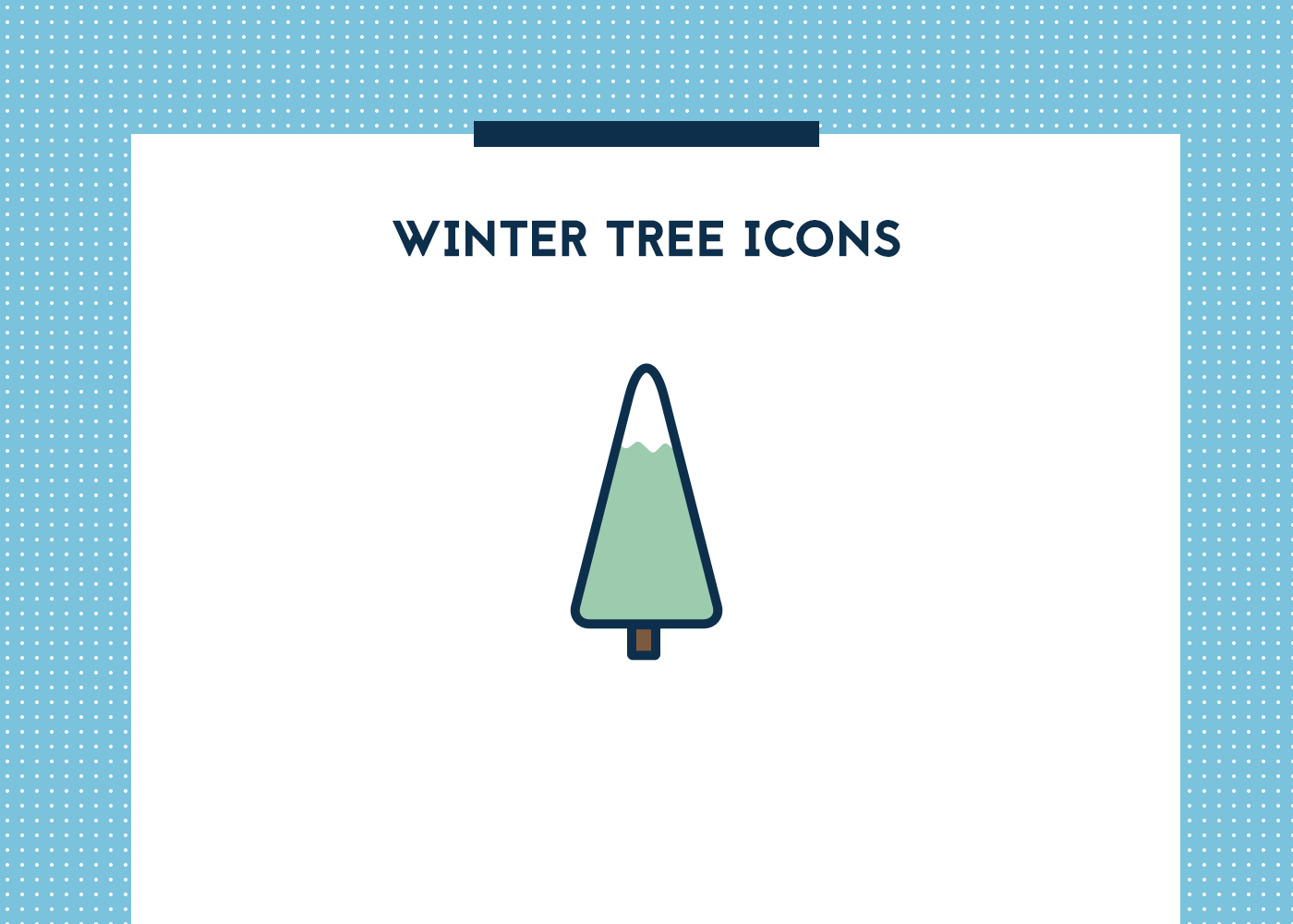 Icon Tree  winter tree icon