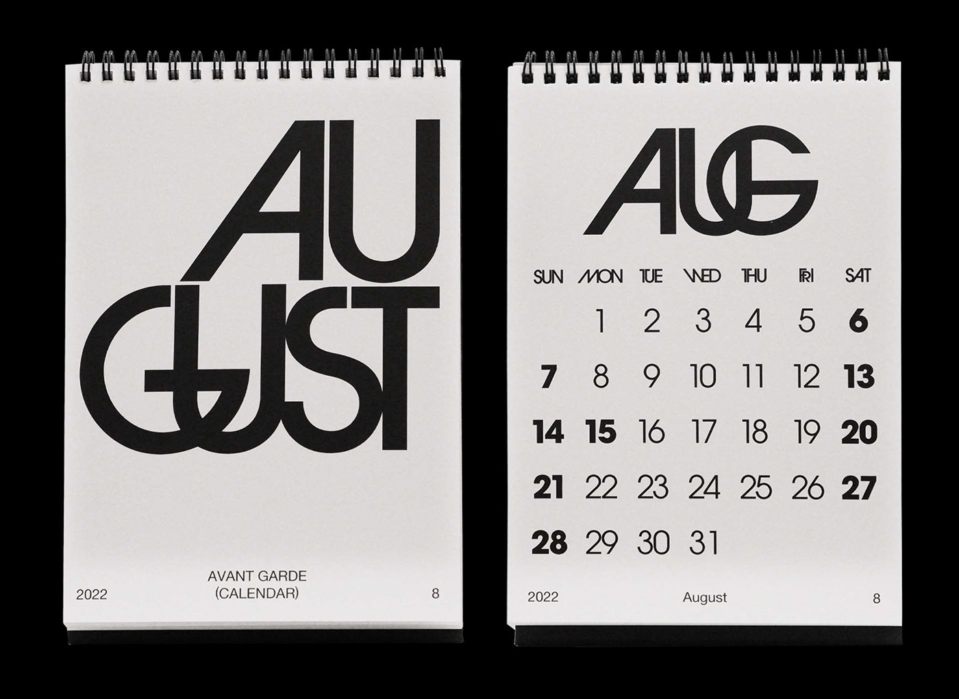 avant garde book calendar editorial editorial design  graphic design  specimen Typeface typography   typography design