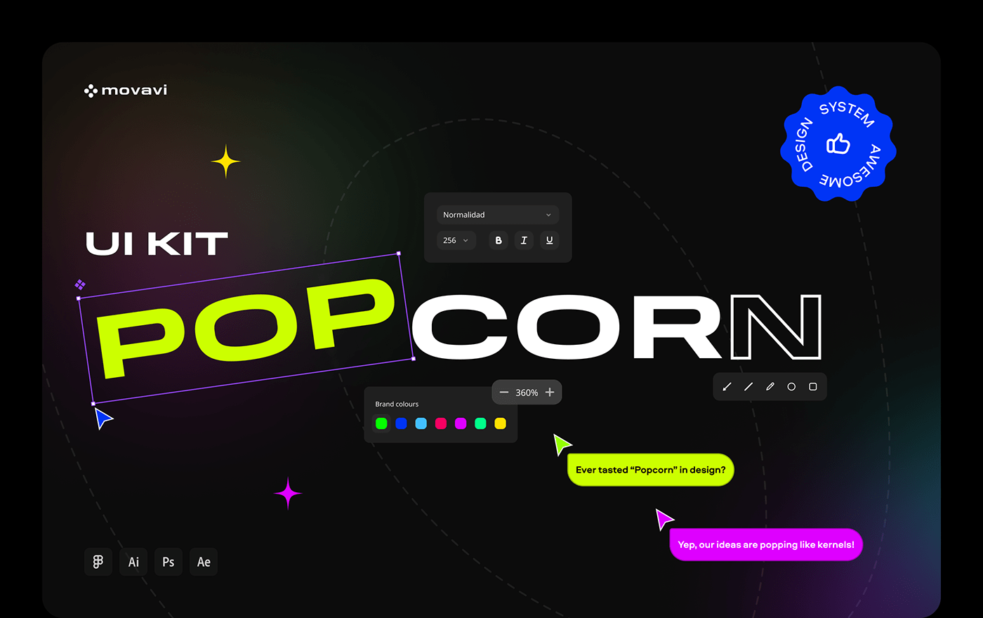 Popcorn Kit — Product Design System by Movavi