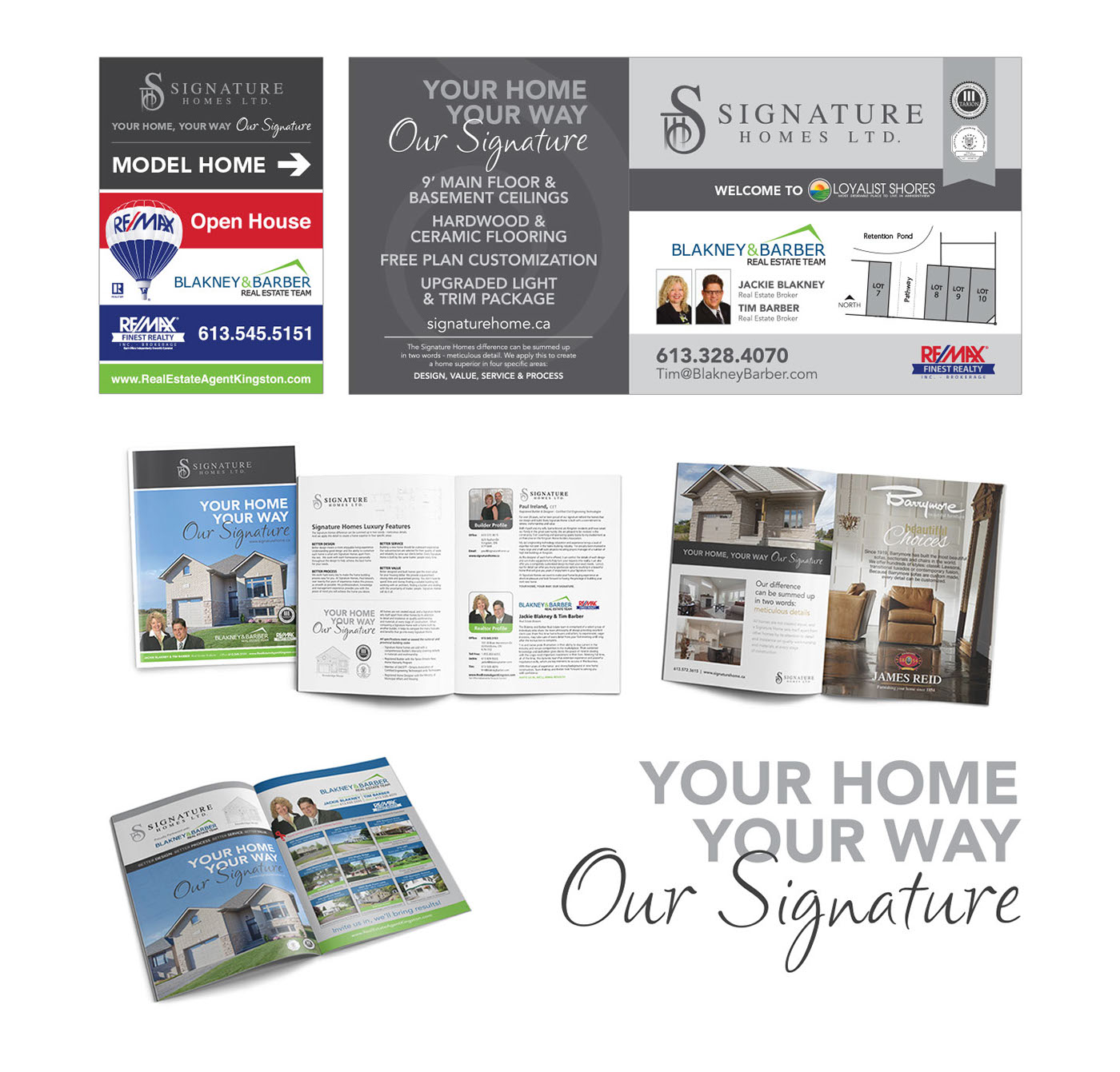 Adobe Portfolio real estate Direct mail kingston realtor home sell house print ads signs newspaper