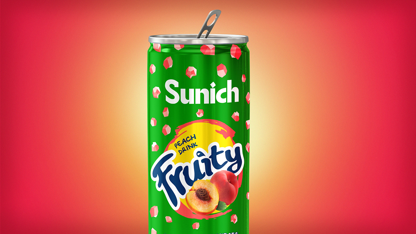 can drink juice sunich fruity drink Orange Juice Peach Juice Advertising  poster freshness