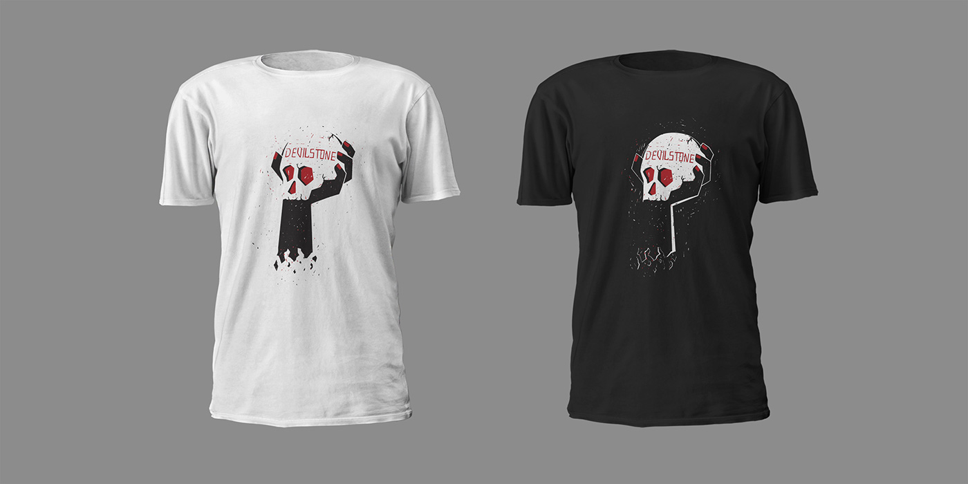 skull Music Festival rock graphic texture t-shirt