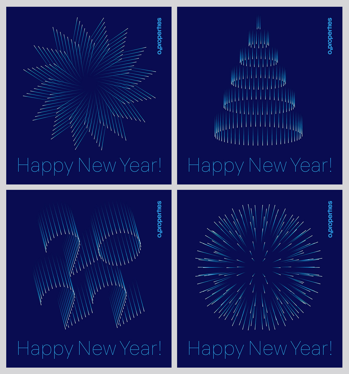 card Christmas corporate foil stamp new year newyear postcard