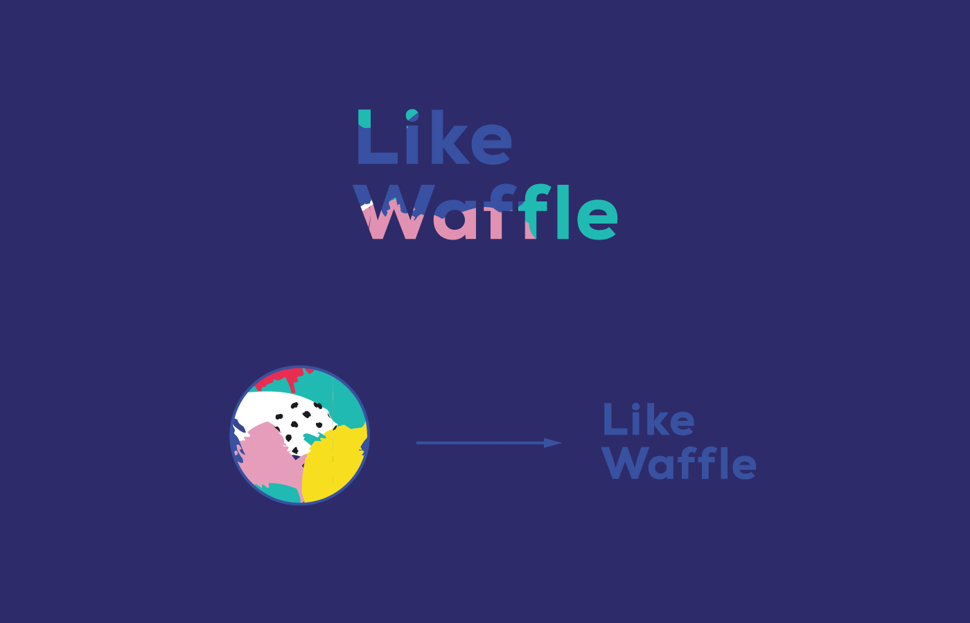 waffle cafe Food  sweet identity Fruit Corporate Identity logo brand
