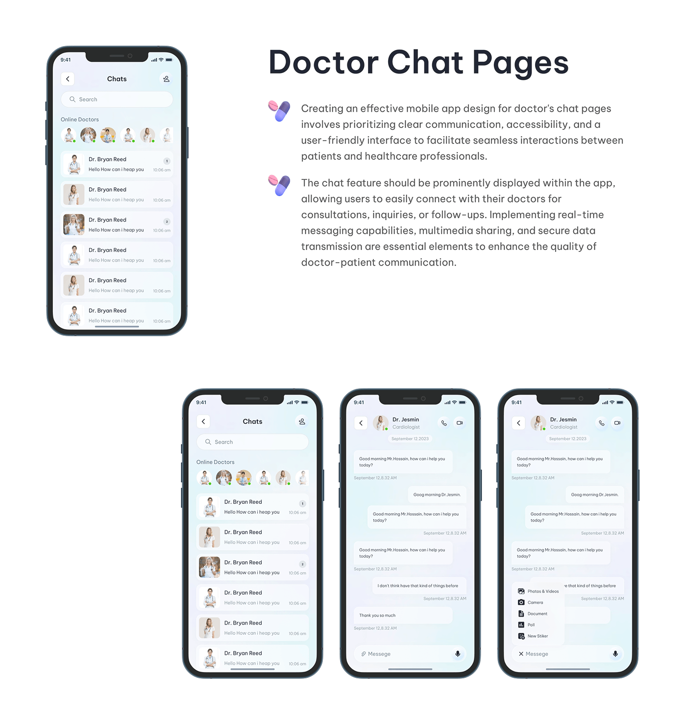 Mobile app doctor app mobile app design doctor appointment app medical app case study