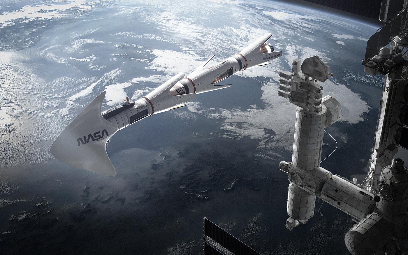 Space  nasa spaceship concept design astronaut cosmos HardSurface 3d modeling visualization