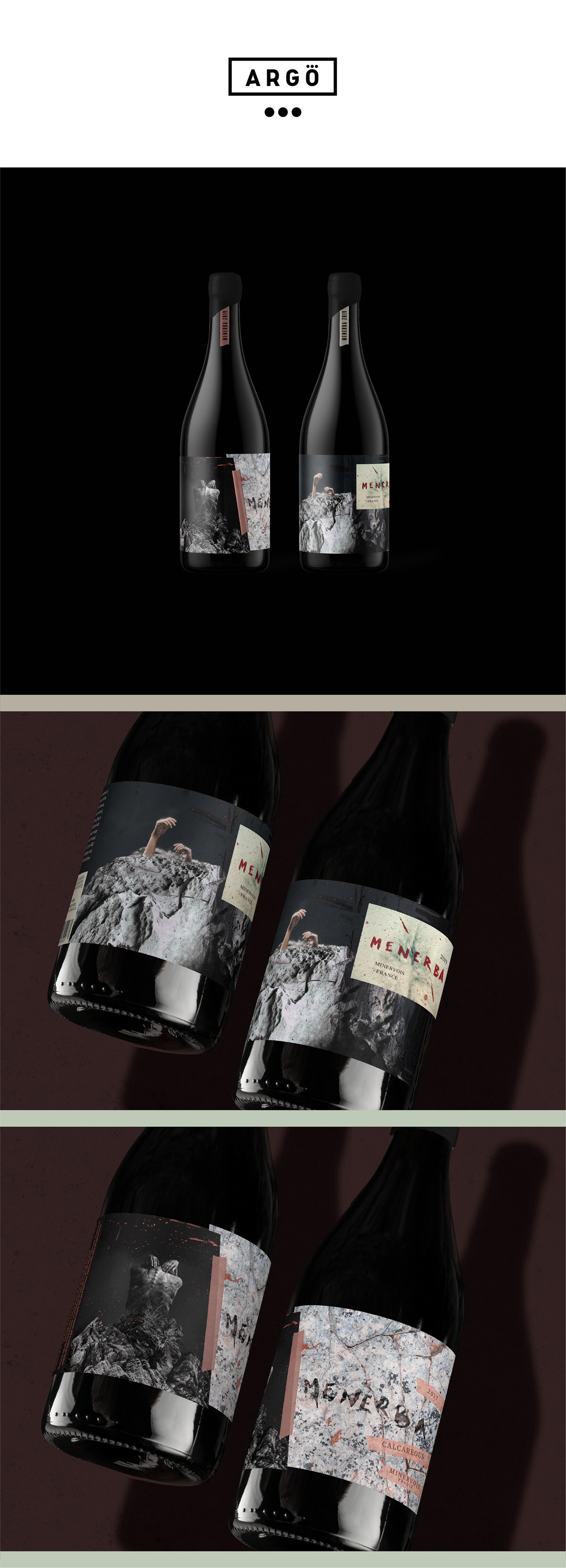france Label label wine menerba minerva package Packaging vino wine