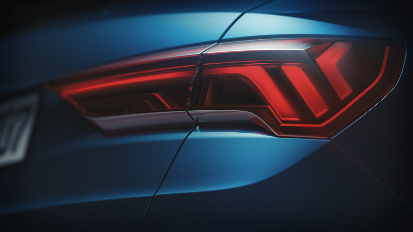 Audi automotive   carpaint CGI chaosgroup lighting Maya rendering RSQ3 vray