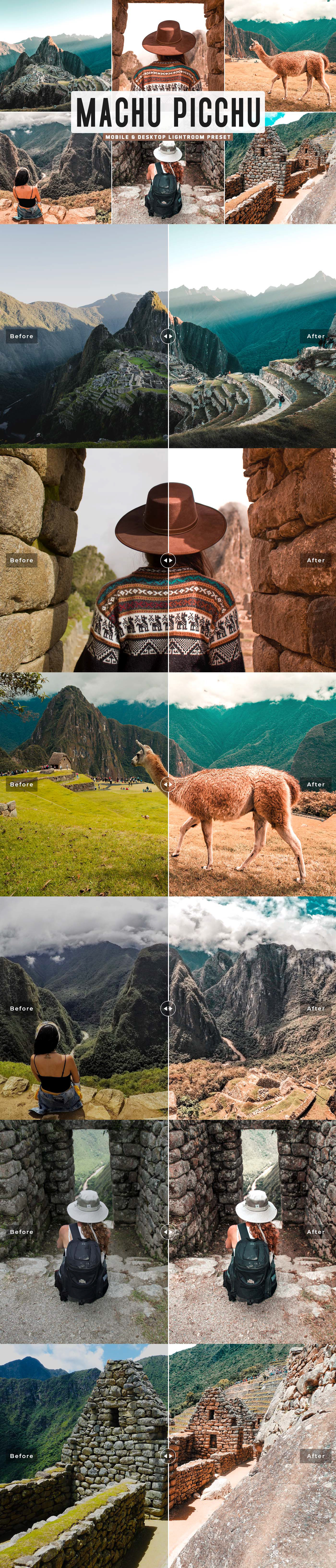Free Machu Picchu Lightroom Preset that will produces bright colors, moody and amazing innovative.