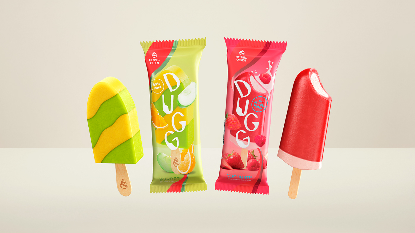 ice cream Sorbet Food  dugg Hennig-Olsen colorful fruits berries popsicle studio