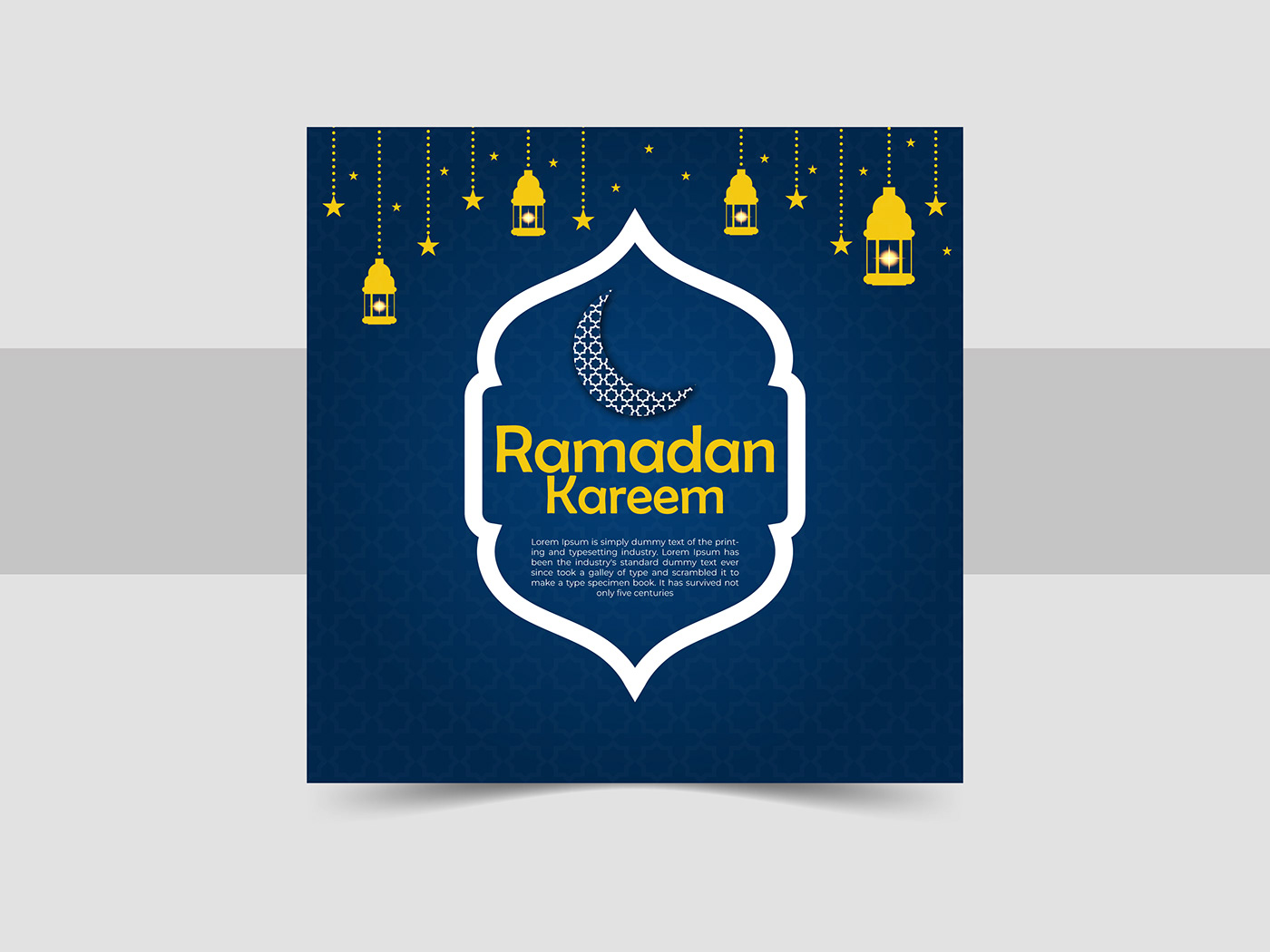 ramadan islamic post banner corporate graphic arabic media muslim vector