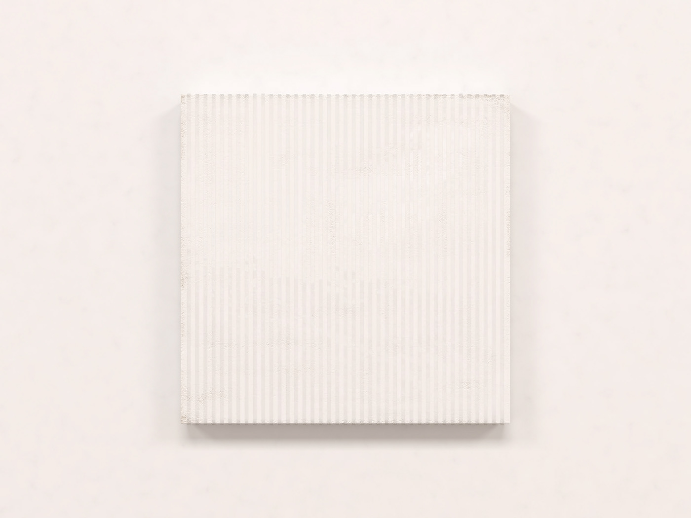 White square transparent thin film gel minimal silent