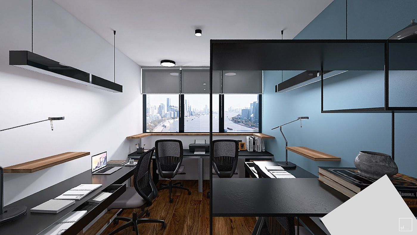 Office Design Office Interiors diseño interior interior design  Render 3D design Oficinas corporativas