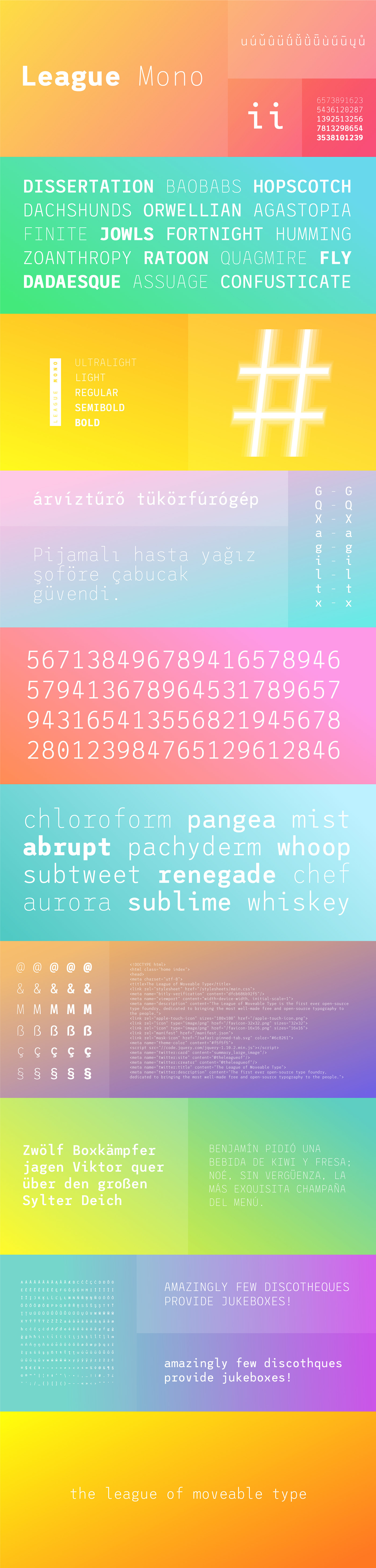 typography   Typeface font fonts open source design graphic monospace