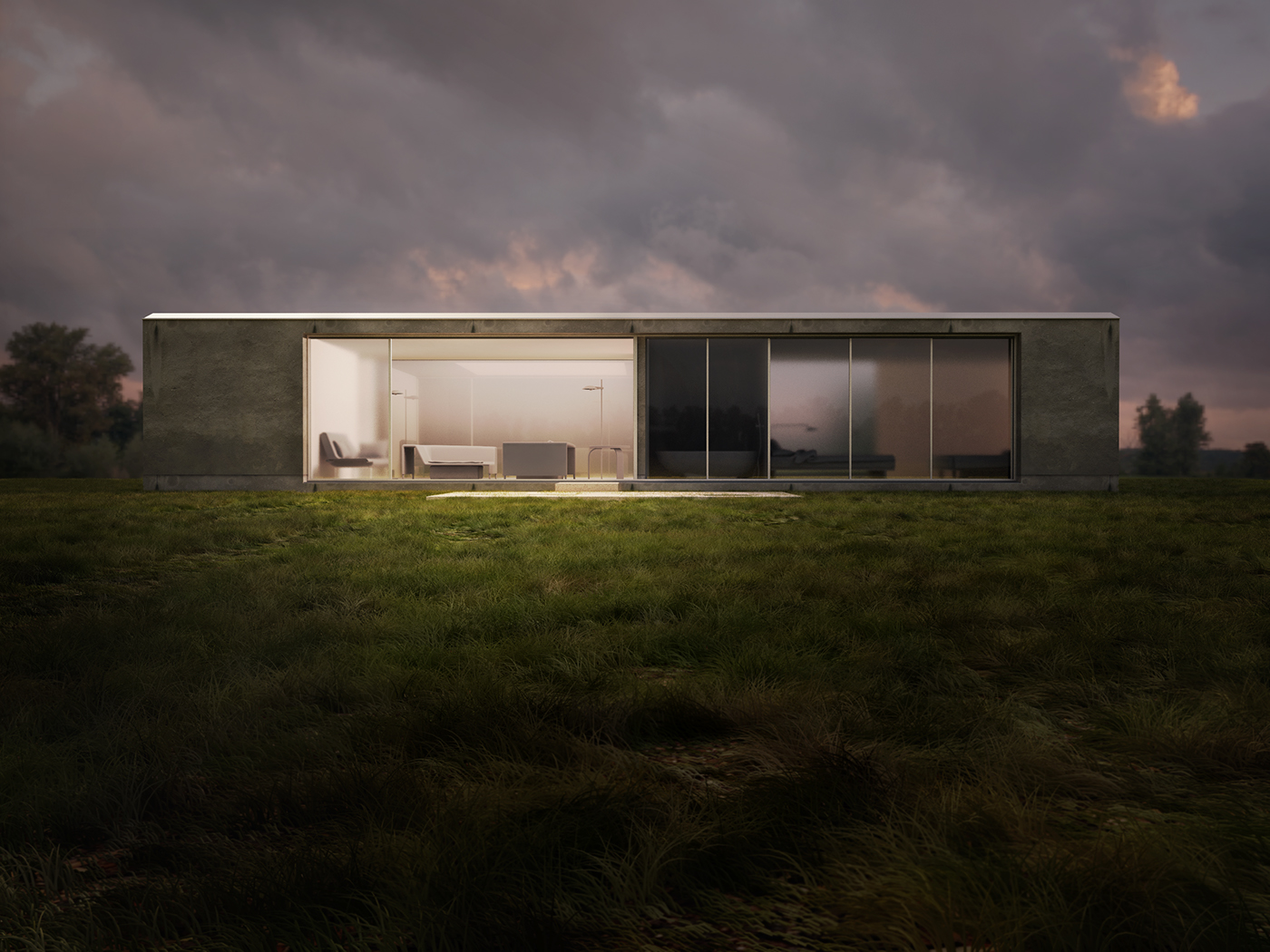 Outdoor Render exterior 3D design home Project idea Work  domus