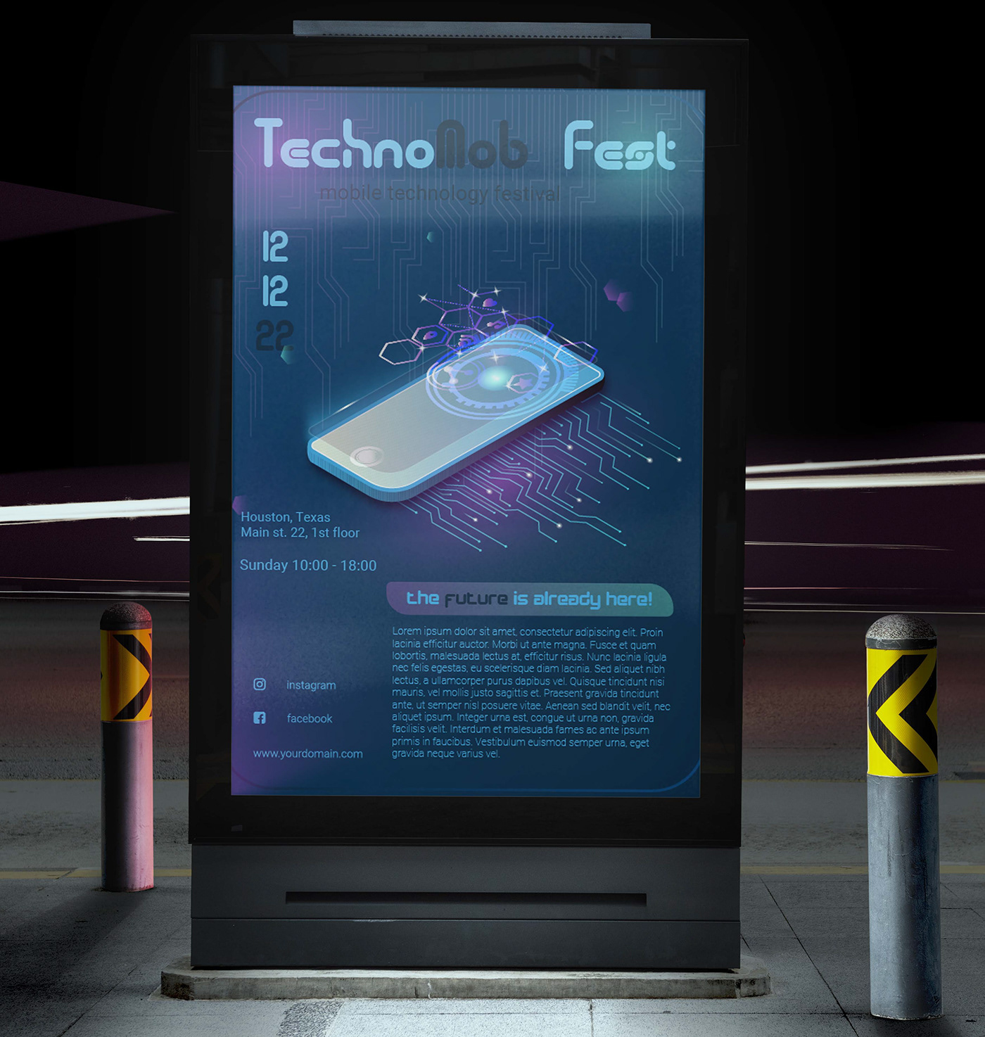 banner desinger fluer flyer mobile poster Poster Design Technology technology design visual