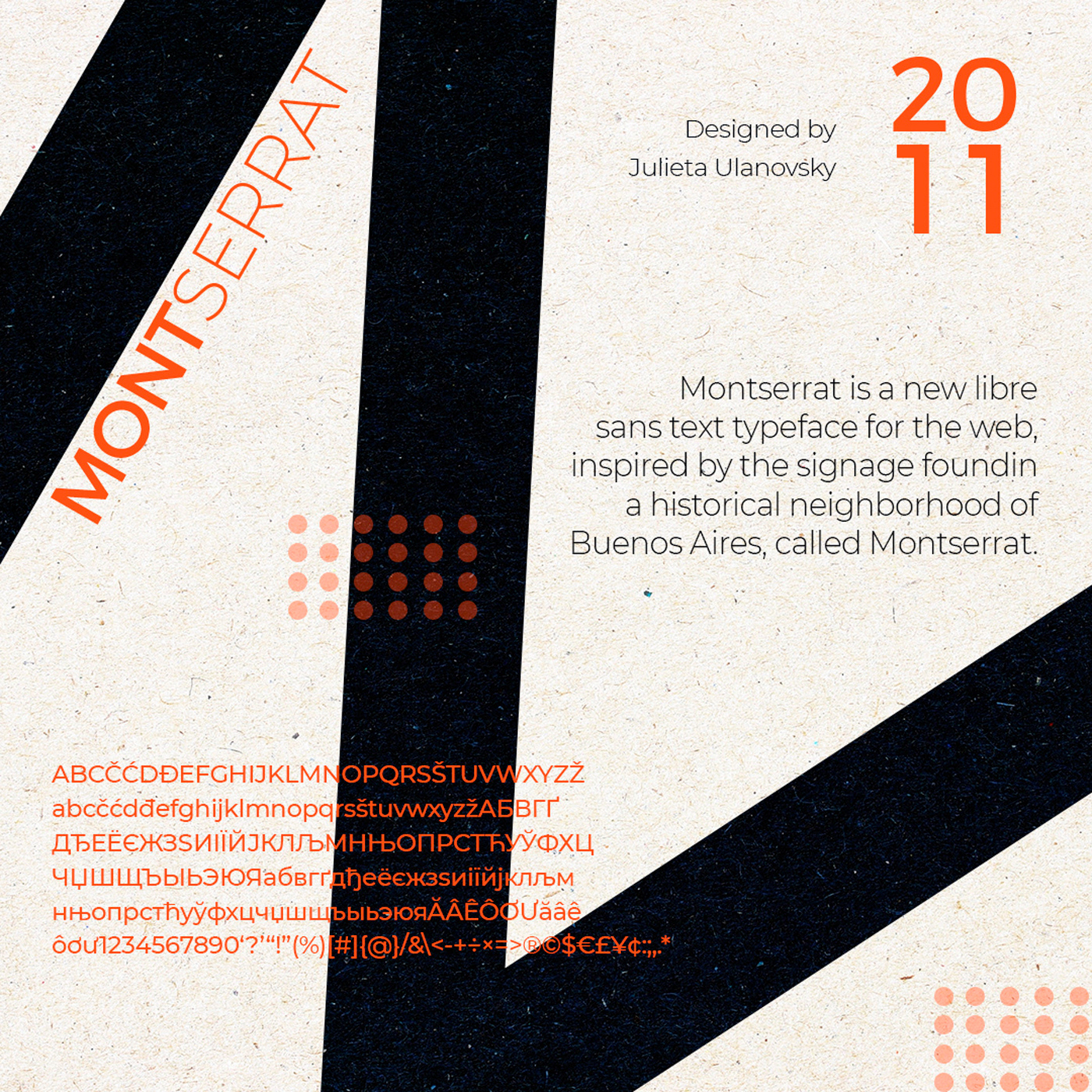poster montserrat typography   tipografia graphic design  art direction  diagramation