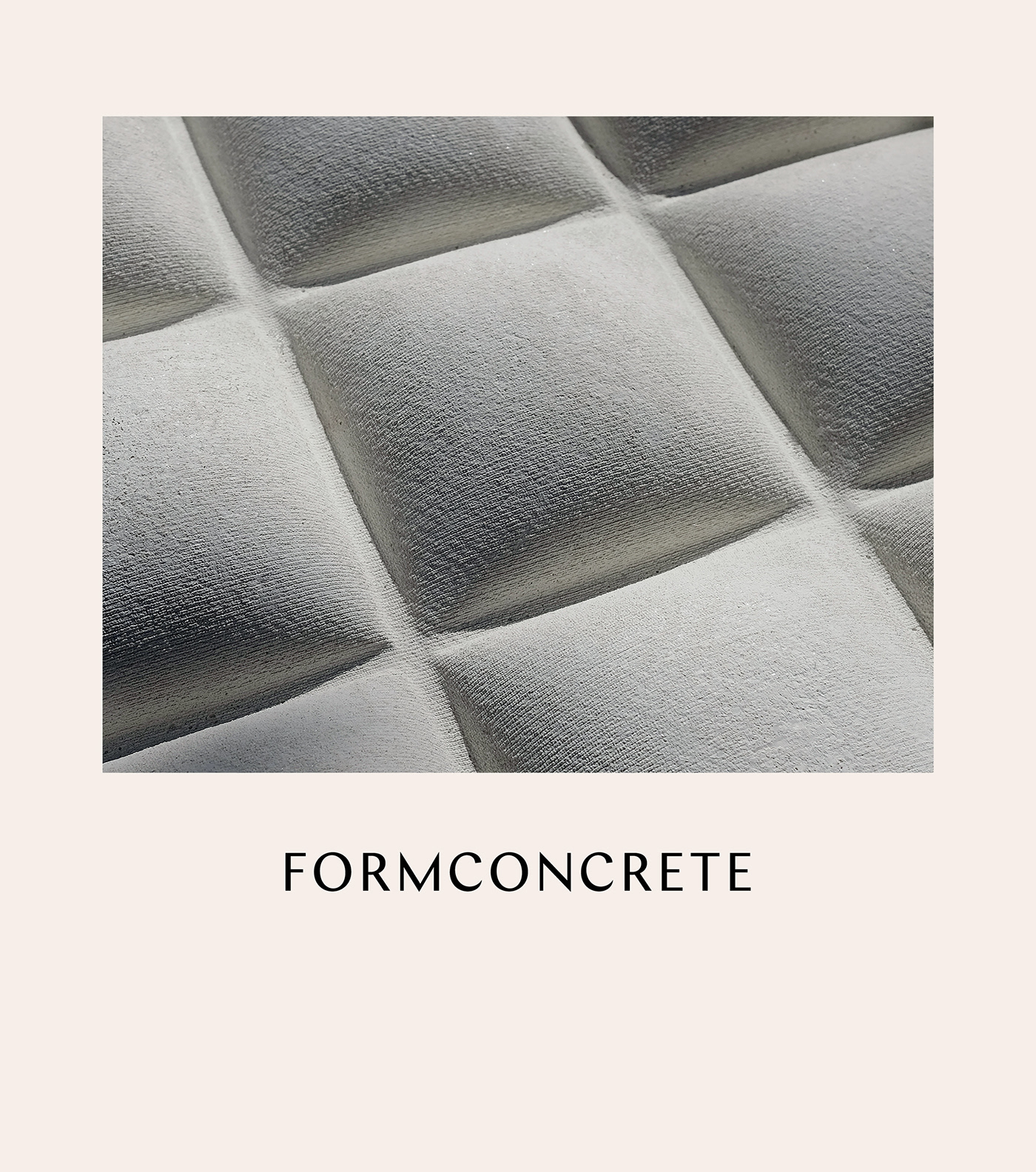 black and white businesscard concrete Finnish Design greyscale identity letterpress logo