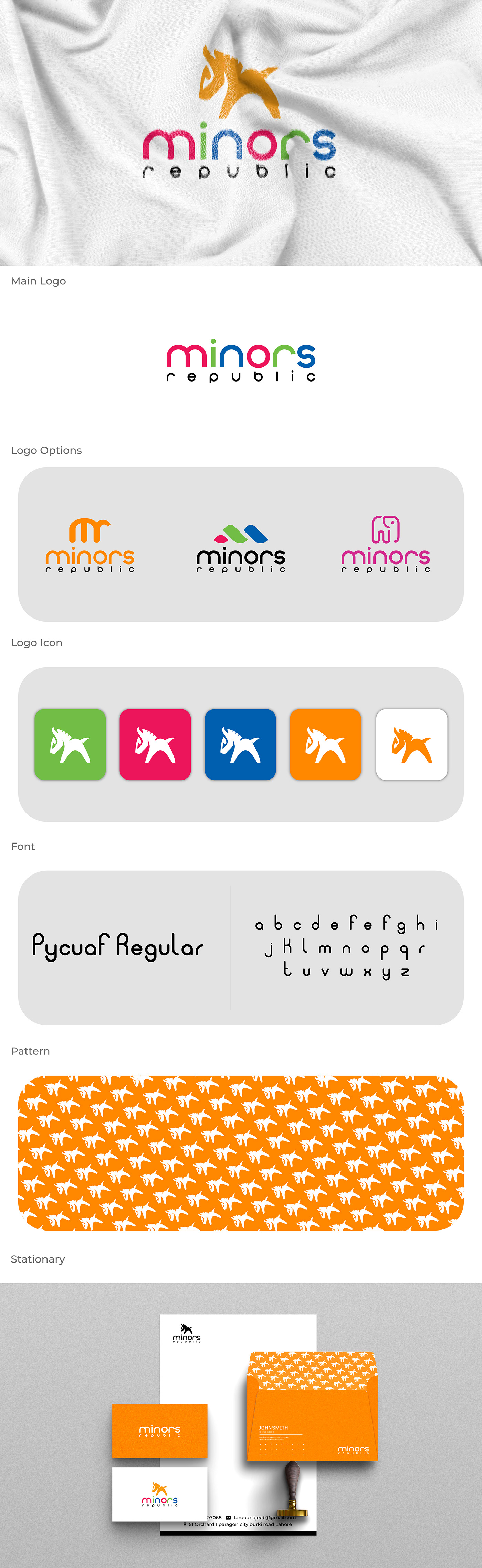 colorfull logo icon mark kids color Kids Logo kids text logo logo logo mark minimal logo minors republic word logo