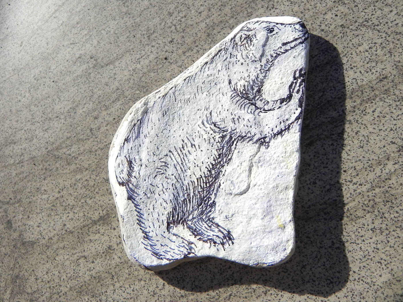 Drawing  ILLUSTRATION  sketch creation bear Polar Bear stone ink No Exit