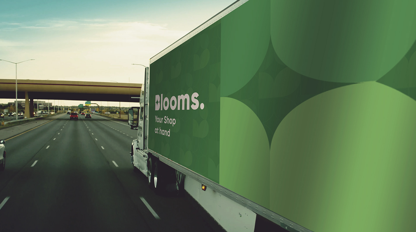 blooms brand identity branding  e-commerce farming Grocery logo Logo Design