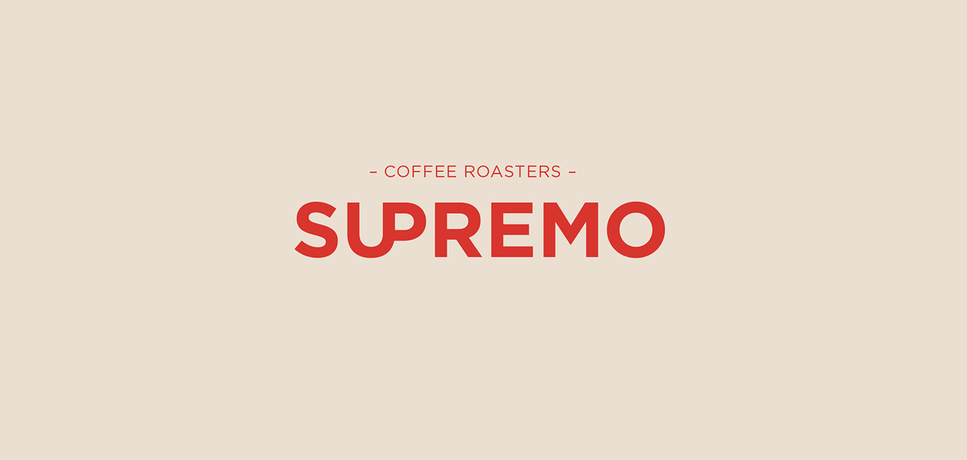 Coffee supremo denmark nordic cafe identity logo design