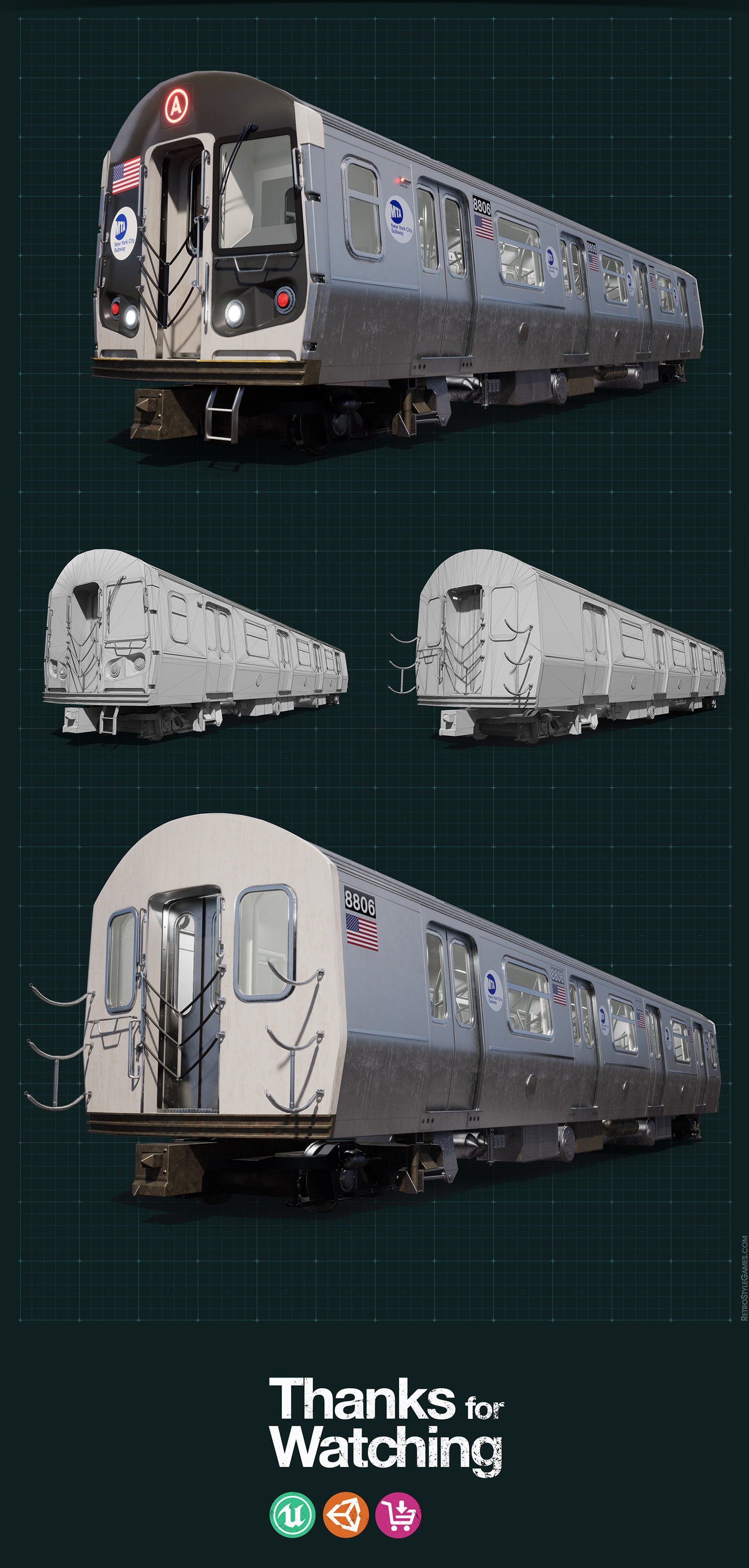 simulator railway city Transit underground realistic Transport props train modeling