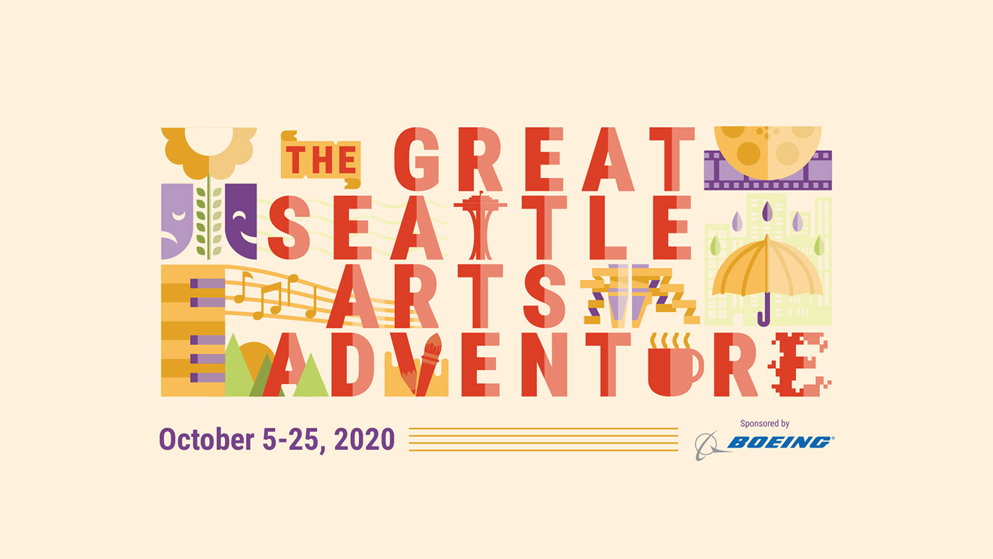 adventure arts branding  greater Seattle area grid ILLUSTRATION  seattle typography  