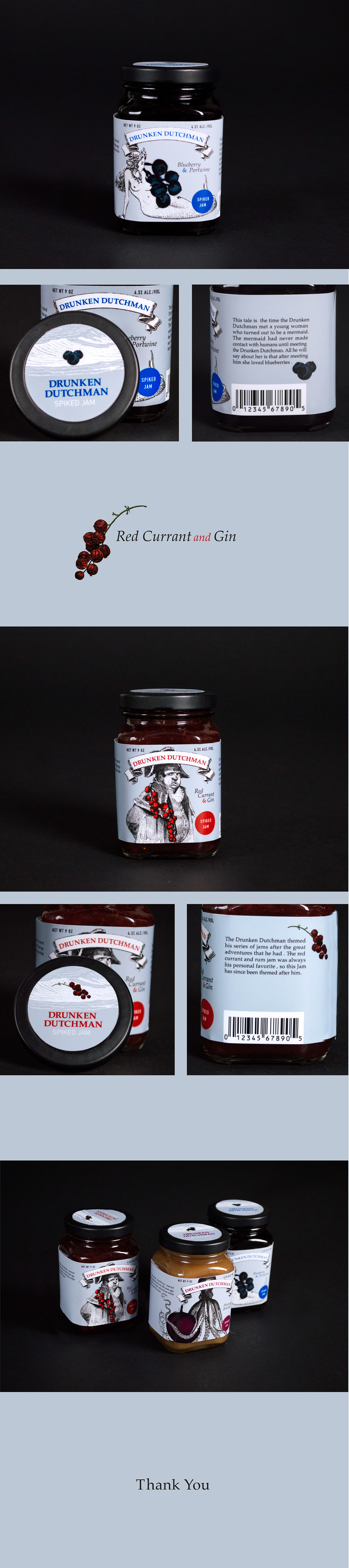 Food  Packaging jam branding 