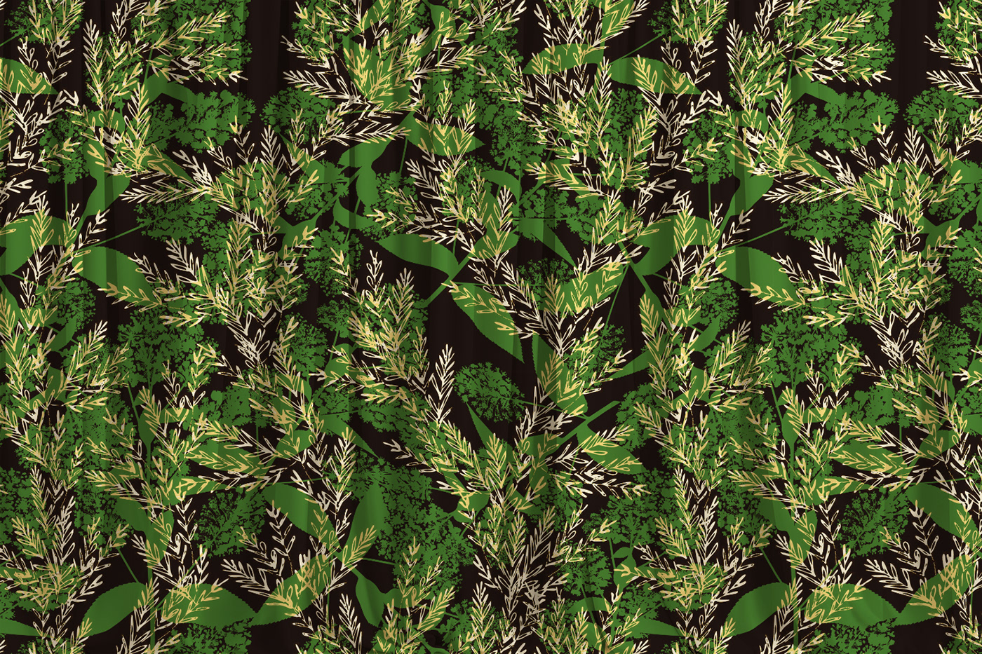 green Nature beauty Fashion  pattern print wallpaper background seamless textile