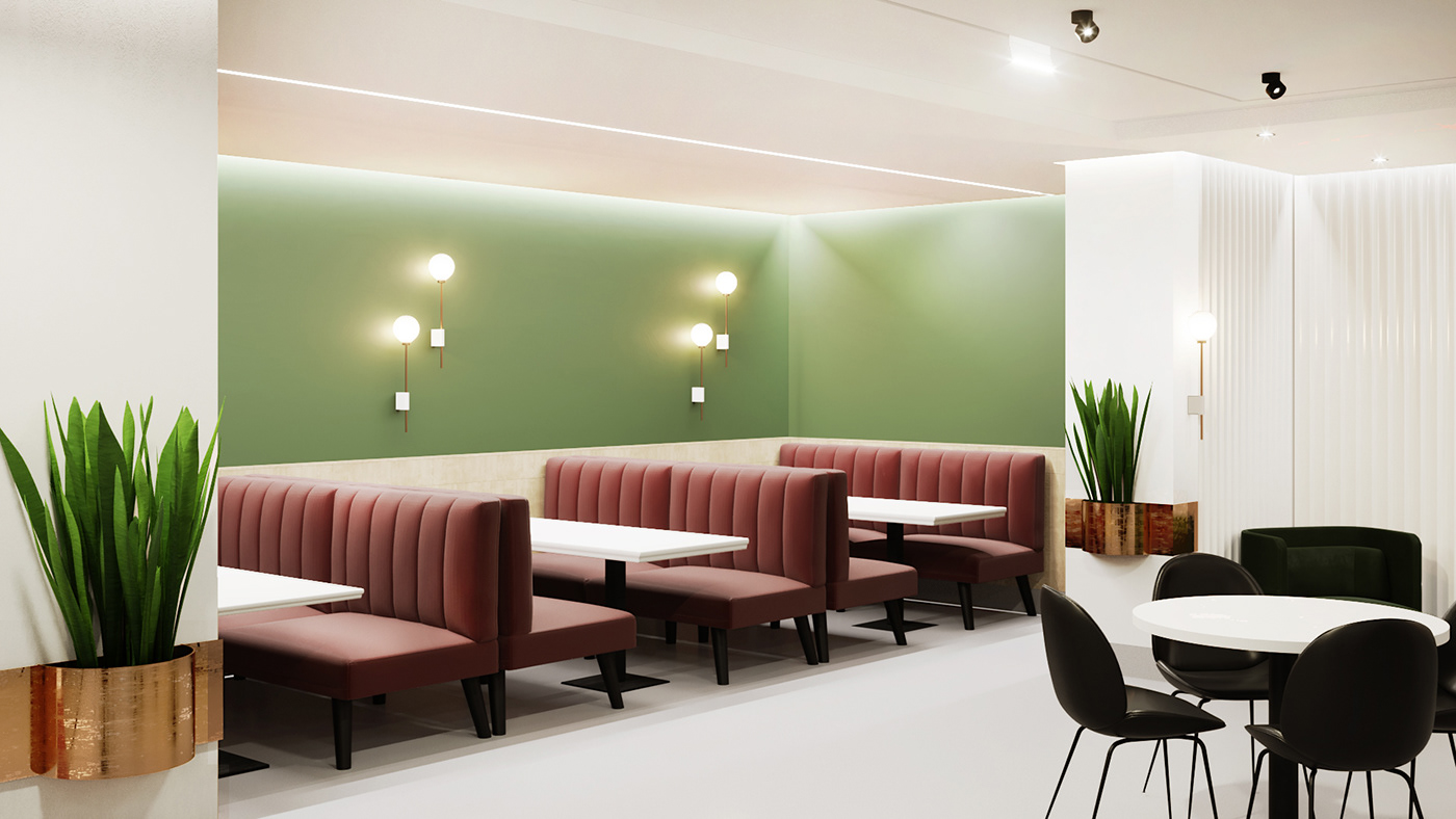 Classic green Kyiv lounge modern mood Office Smart Space  stylish