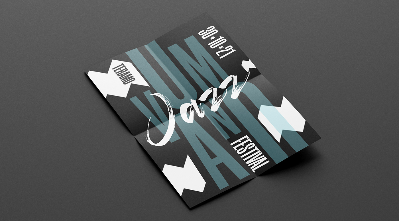 brand identity design festival jazz music Poster Design typography   visual identity vomano
