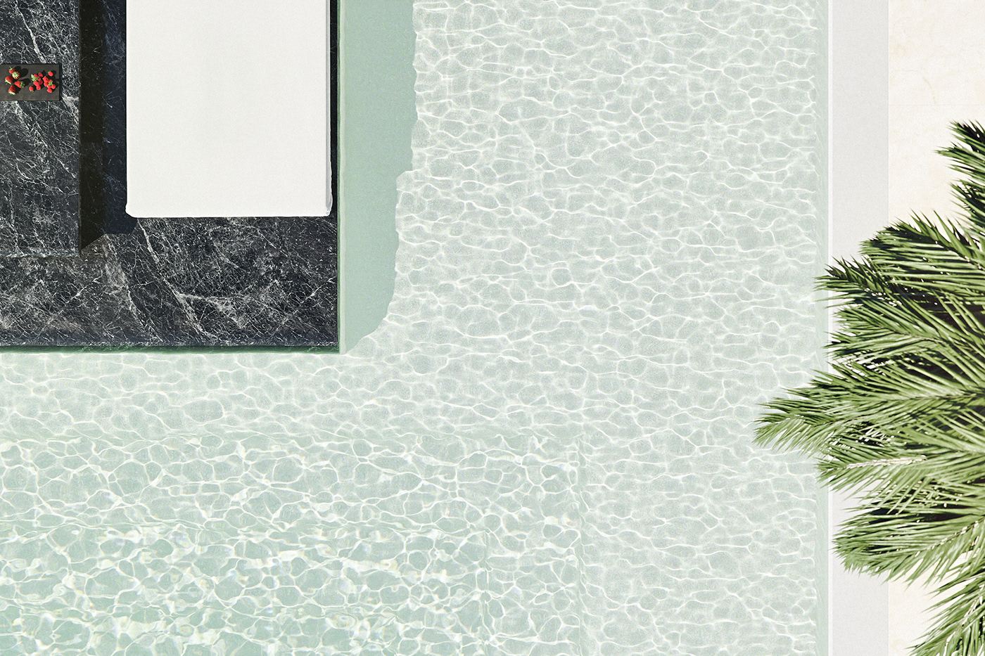 hotel Pool design blender luxcore archviz caustics vray corona
