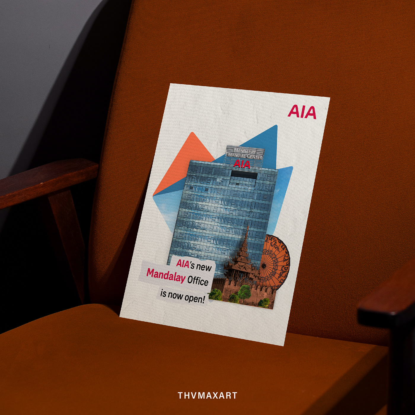 Advertising  AIA collage collage art mandalay poster Social media post Socialmedia visual visual design