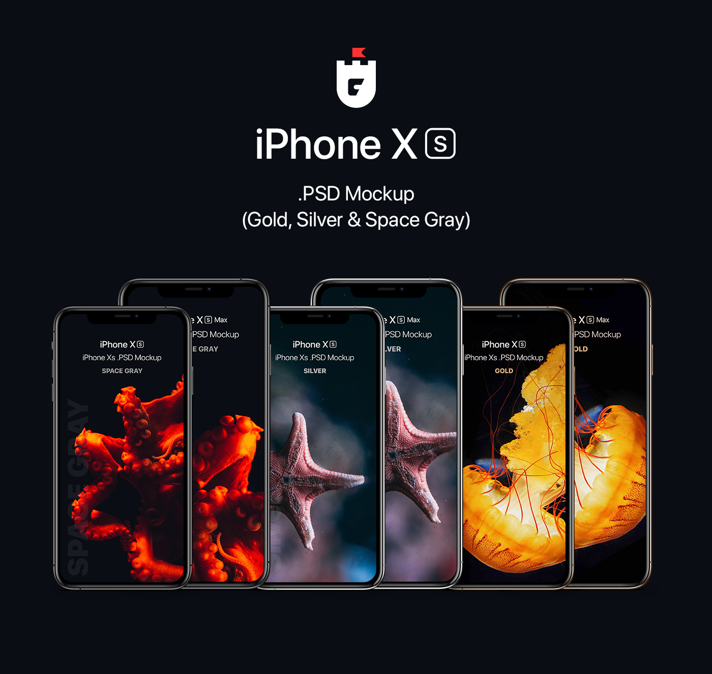 psd iphone Mockup iphone xs iPhone Xs Max apple ios presentation template free